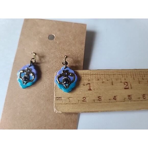 Multicolored Floral Polymer Clay Jewelry Set, NEW - Picture 6 of 10